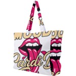 Music Hip Hop Text Black White 3d Simple Shoulder Bag