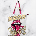Music Hip Hop Text Black White 3d Double Zip Up Tote Bag