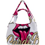 Music Hip Hop Text Black White 3d Double Compartment Shoulder Bag