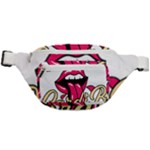 Music Hip Hop Text Black White 3d Fanny Pack