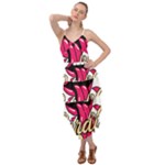 Music Hip Hop Text Black White 3d Layered Bottom Dress