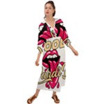 Music Hip Hop Text Black White 3d Grecian Style  Maxi Dress