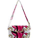 Music Hip Hop Text Black White 3d Removable Strap Clutch Bag