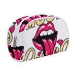Music Hip Hop Text Black White 3d Make Up Case (Small)