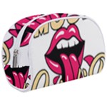 Music Hip Hop Text Black White 3d Make Up Case (Medium)