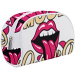 Music Hip Hop Text Black White 3d Make Up Case (Large)