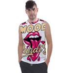 Music Hip Hop Text Black White 3d Men s Regular Tank Top