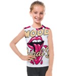 Music Hip Hop Text Black White 3d Kids  Mesh Tank Top