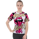 Music Hip Hop Text Black White 3d Women s Sport Raglan T-Shirt