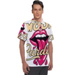 Music Hip Hop Text Black White 3d Men s Polo T-Shirt