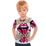 Music Hip Hop Text Black White 3d Kids  Sports T-Shirt