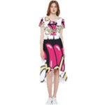 Music Hip Hop Text Black White 3d High Low Boho Dress