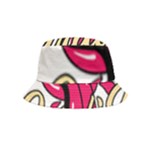 Music Hip Hop Text Black White 3d Inside Out Bucket Hat (Kids)