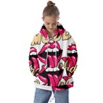 Music Hip Hop Text Black White 3d Kids  Oversized Hoodie