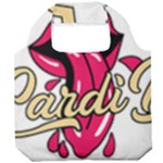 Music Hip Hop Text Black White 3d Foldable Grocery Recycle Bag