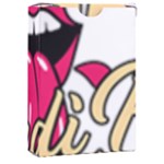 Music Hip Hop Text Black White 3d Playing Cards Single Design (Rectangle) with Custom Box
