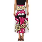 Music Hip Hop Text Black White 3d Classic Midi Chiffon Skirt