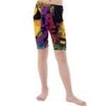 Xtreme Skateboard Graffiti Kids  Mid Length Swim Shorts