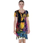 Xtreme Skateboard Graffiti Short Sleeve Nightdress