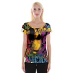 Xtreme Skateboard Graffiti Cap Sleeve Top