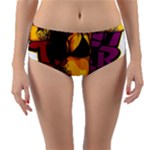Xtreme Skateboard Graffiti Reversible Mid-Waist Bikini Bottoms