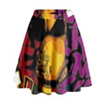 Xtreme Skateboard Graffiti High Waist Skirt