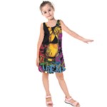 Xtreme Skateboard Graffiti Kids  Sleeveless Dress