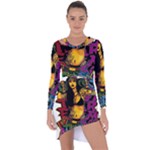 Xtreme Skateboard Graffiti Asymmetric Cut-Out Shift Dress