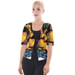 Xtreme Skateboard Graffiti Cropped Button Cardigan