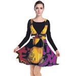 Xtreme Skateboard Graffiti Plunge Pinafore Dress