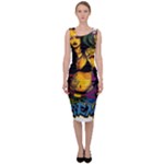 Xtreme Skateboard Graffiti Sleeveless Pencil Dress