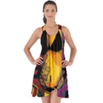 Xtreme Skateboard Graffiti Show Some Back Chiffon Dress