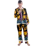 Xtreme Skateboard Graffiti Men s Long Sleeve Satin Pajamas Set