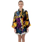 Xtreme Skateboard Graffiti Long Sleeve Satin Kimono