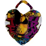 Xtreme Skateboard Graffiti Giant Heart Shaped Tote
