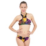 Xtreme Skateboard Graffiti High Neck Bikini Set