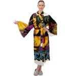 Xtreme Skateboard Graffiti Maxi Velvet Kimono