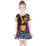 Xtreme Skateboard Graffiti Kids  Simple Cotton Dress