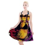 Xtreme Skateboard Graffiti Halter Party Swing Dress 