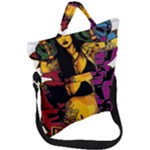 Xtreme Skateboard Graffiti Fold Over Handle Tote Bag