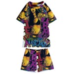 Xtreme Skateboard Graffiti Kids  Swim T-Shirt and Shorts Set
