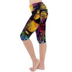 Lightweight Velour Cropped Yoga Leggings 
