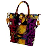 Xtreme Skateboard Graffiti Buckle Top Tote Bag