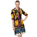 Xtreme Skateboard Graffiti Long Sleeve Mini Shirt Dress