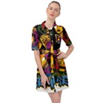Xtreme Skateboard Graffiti Belted Shirt Dress