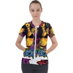 Xtreme Skateboard Graffiti Short Sleeve Zip Up Jacket