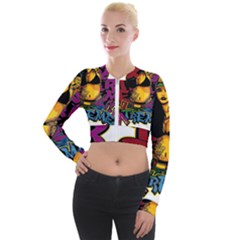 Long Sleeve Cropped Velvet Jacket 