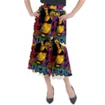 Xtreme Skateboard Graffiti Midi Mermaid Skirt