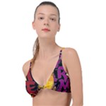 Xtreme Skateboard Graffiti Knot Up Bikini Top