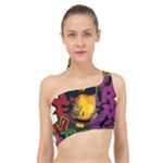 Xtreme Skateboard Graffiti Spliced Up Bikini Top 